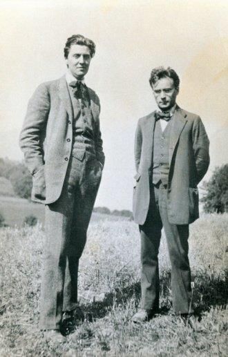 Foto de Alban Berg y Anton Webern